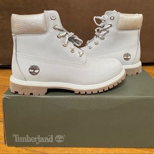 Timberland Women’s 8 Waterproof Grey Nubuck Boots